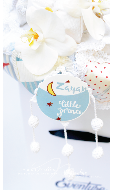 Lumanare de botez cu Micul Print pentru baieti, 65x4 cm, The little Prince 6